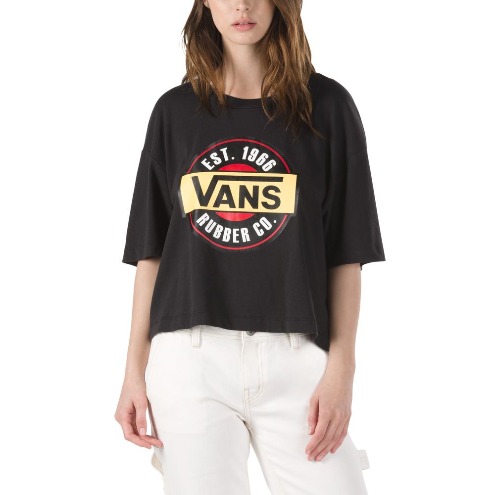 camisetas vans mujer negro