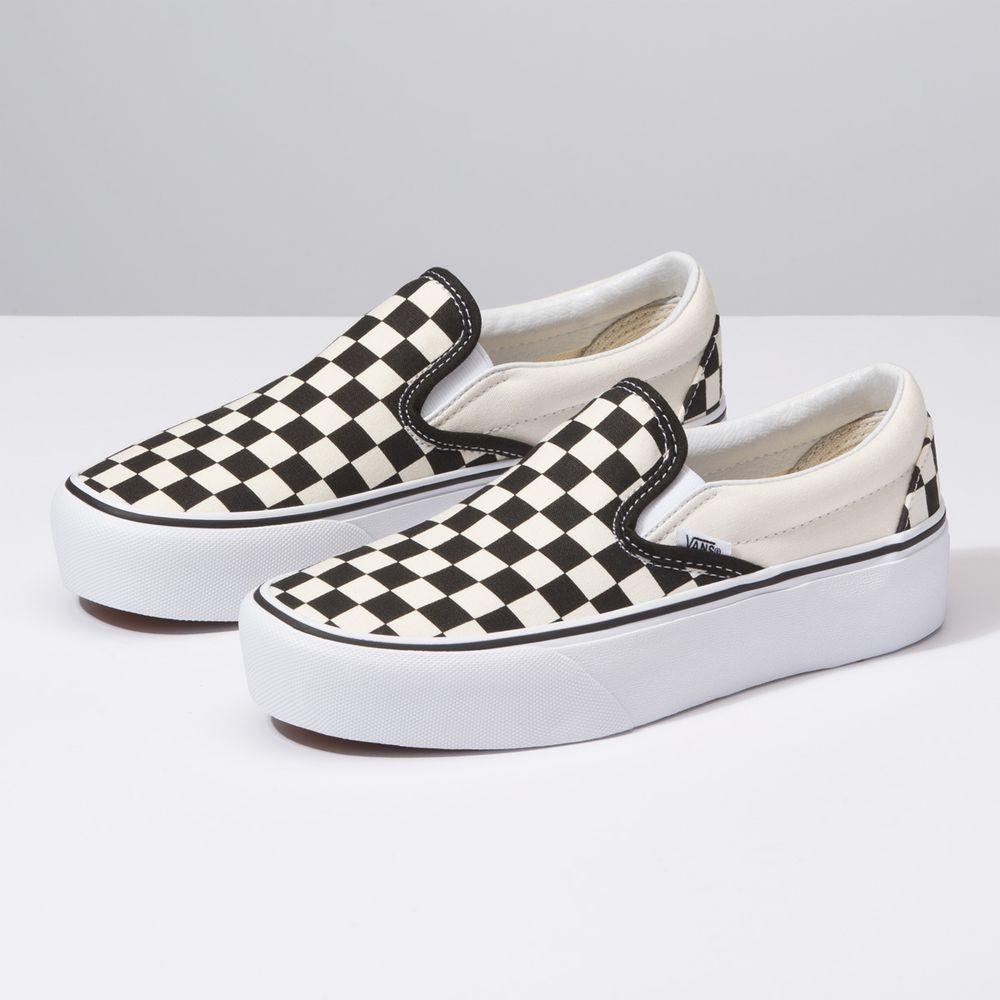vans negros plataforma