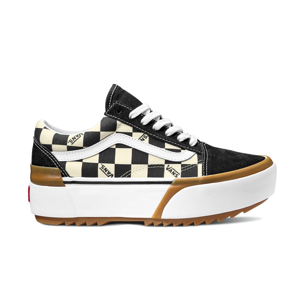 vans old skool stacked leather sneaker