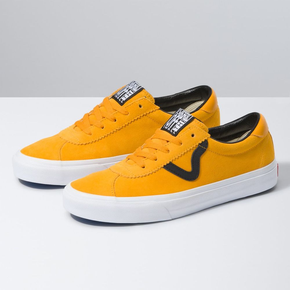 tenis vans mujer amarillo