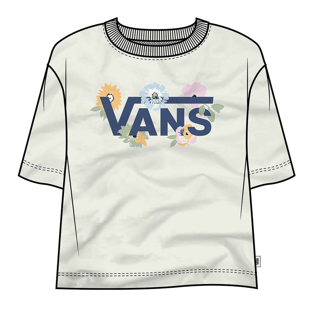 Camiseta-Manga-Corta-Blanca-Boo-Kay-Mujer-Vans