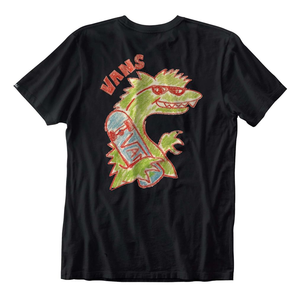 Camiseta-Manga-Corta-Negra-Crayola-Vanasaur-Niños-Vans