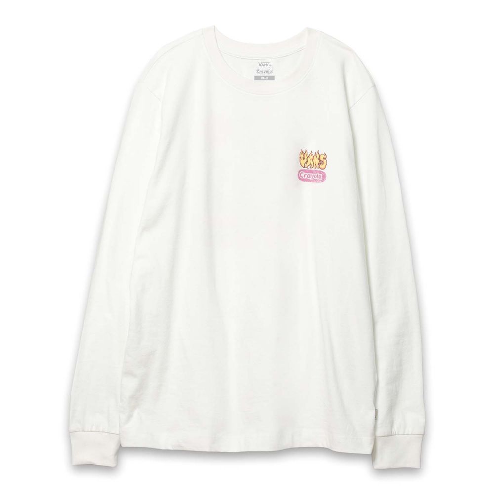 Camiseta-Manga-Larga-Blanca-Vans-X-Crayola-Ls-Mujer-Vans