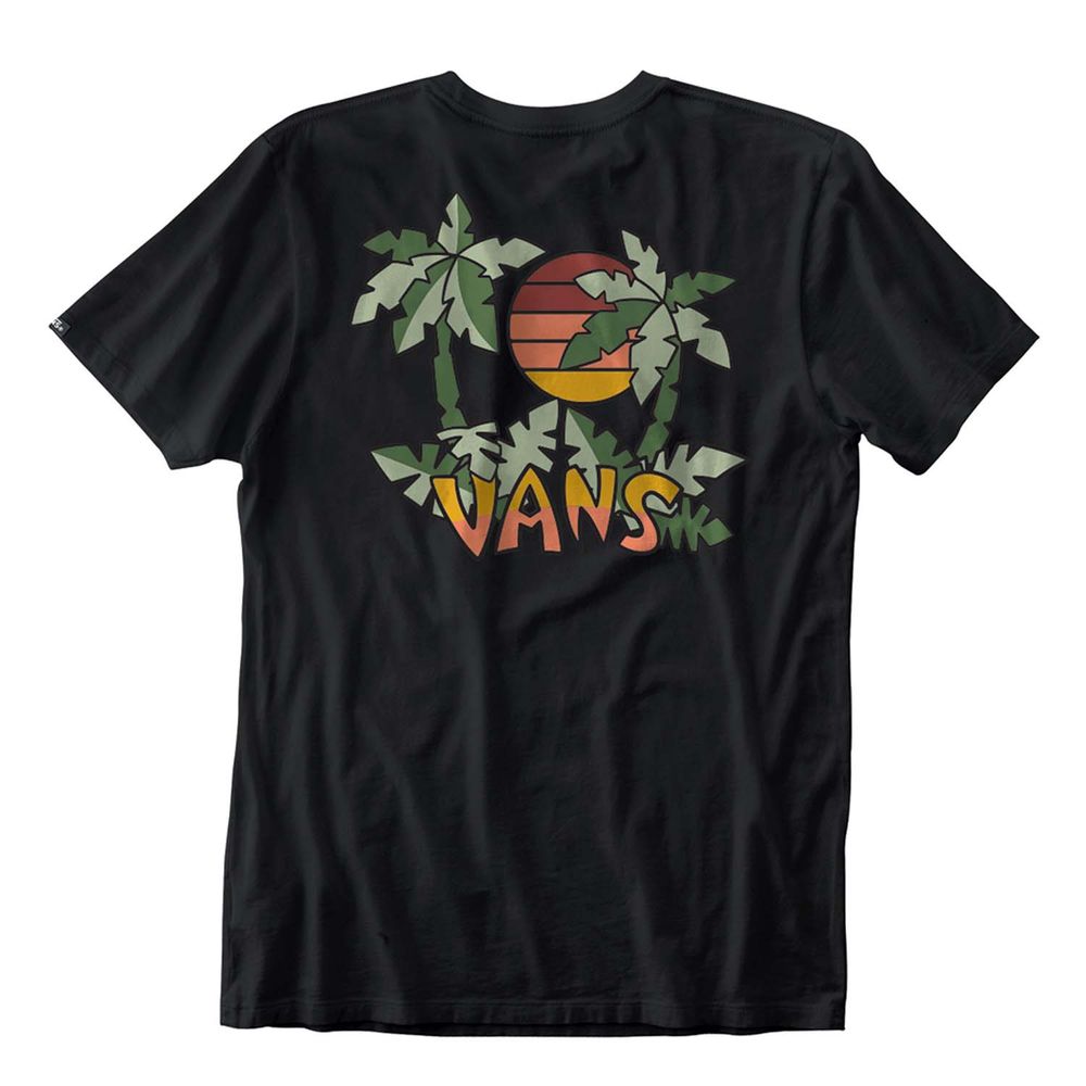 Camiseta-Manga-Corta-Negra-Tiki-Palms-Ss-Hombre-Vans
