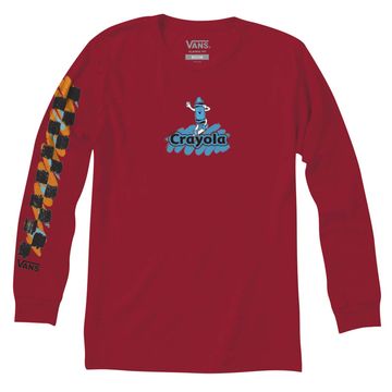 Camiseta-Manga-Larga-Roja-Crayola-Crayon-Ls-Boys-Niños-Vans