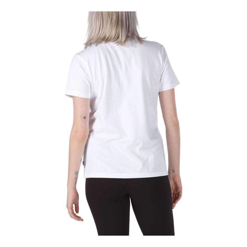 Camiseta-De-Algodon-Blanca-Flying-V-Crew-Tee-Mujer-Vans