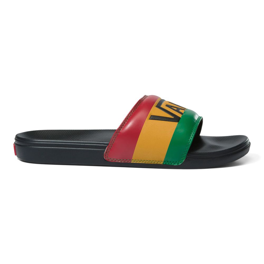 Sandalias-Surf-Negros-La-Costa-Slide-On-Hombre-Vans