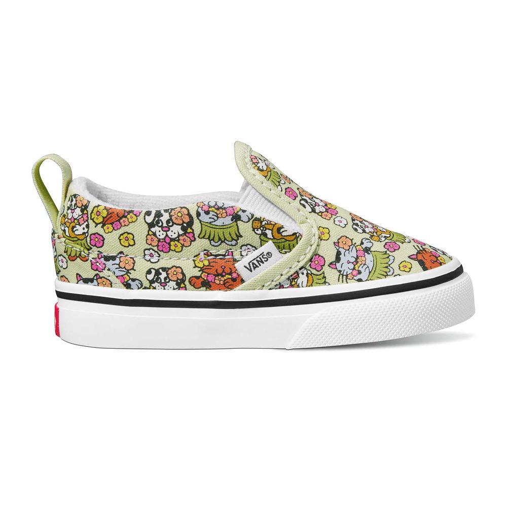 Tenis-Clasicos-De-Velcro-Multicolor-Slip-On-V-Niños-Vans