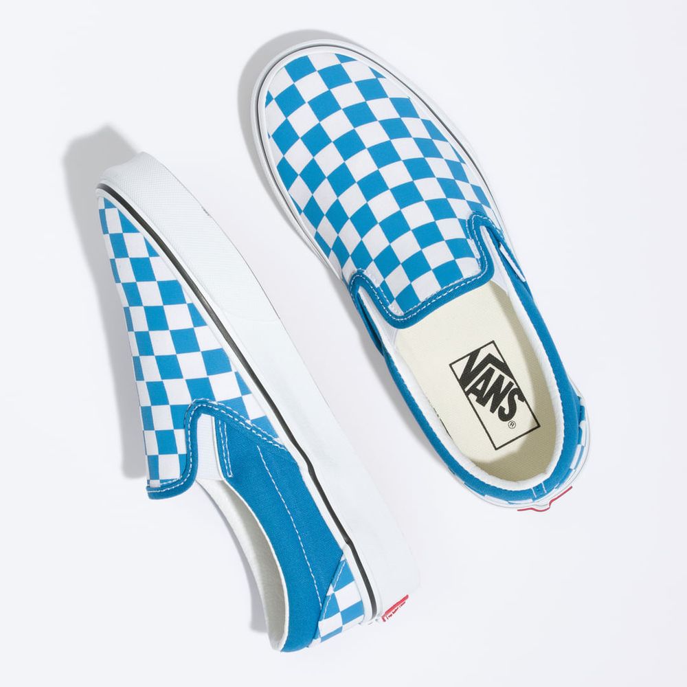 Tenis-Clasicos-Azules-Classic-Slip-On-Checkerboard-Mujer-Vans