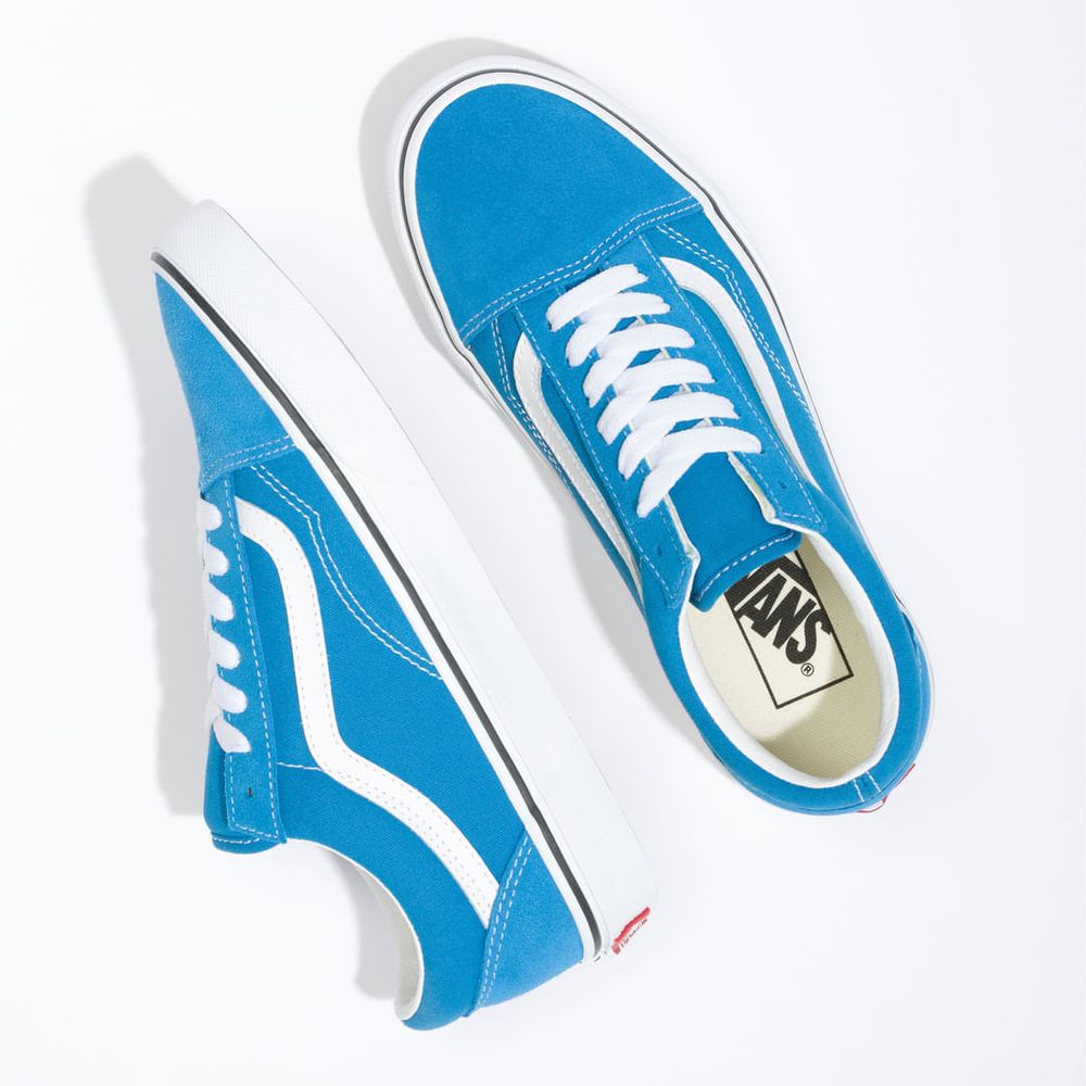 Tenis-Clasicos-Azules-Old-Skool-Color-Theory-Mujer-Vans