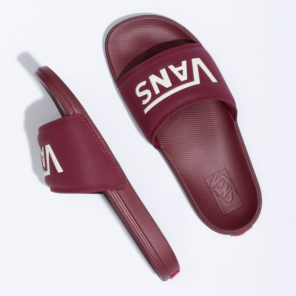 Sandalias-Surf-Rojos-La-Costa-Slide-On-Hombre-Vans