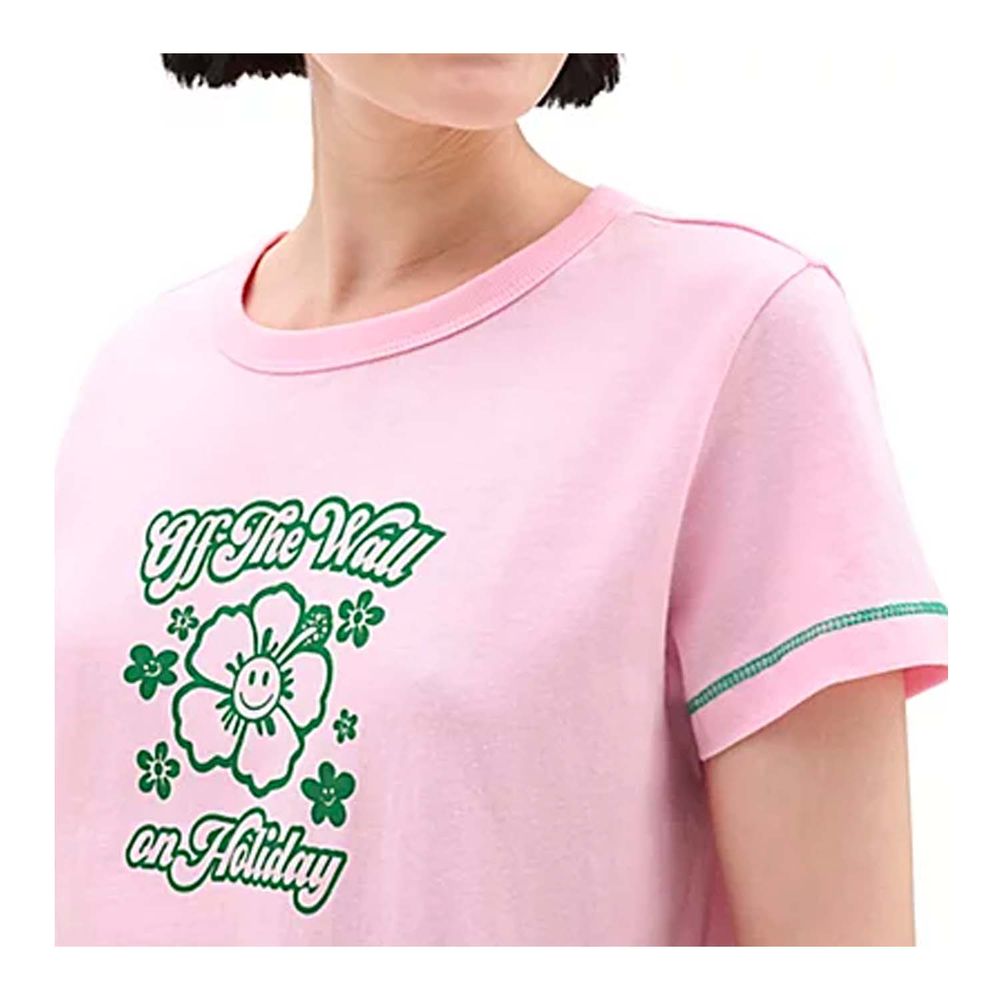 Camiseta-Manga-Corta-Lila-Holiday-The-Label-Ss-Mi-Mujer-Vans