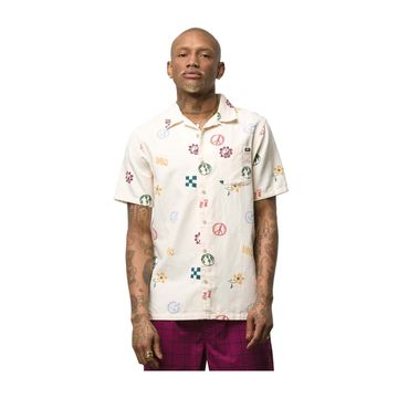 Camiseta-Manga-Corta-Blanca-In-Our-Hands-Woven-Hombre-Vans
