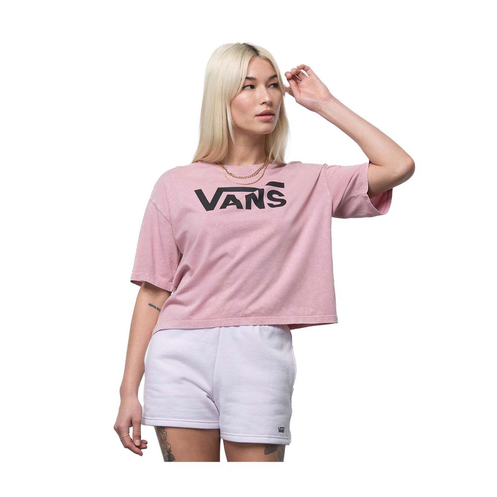 Camiseta-Manga-Corta-Lila-Flying-V-Relaxed-Boxy-Mujer-Vans