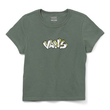 Camiseta-Manga-Corta-Verde-Skate-Mini-Ss-Tee-Mujer-Vans