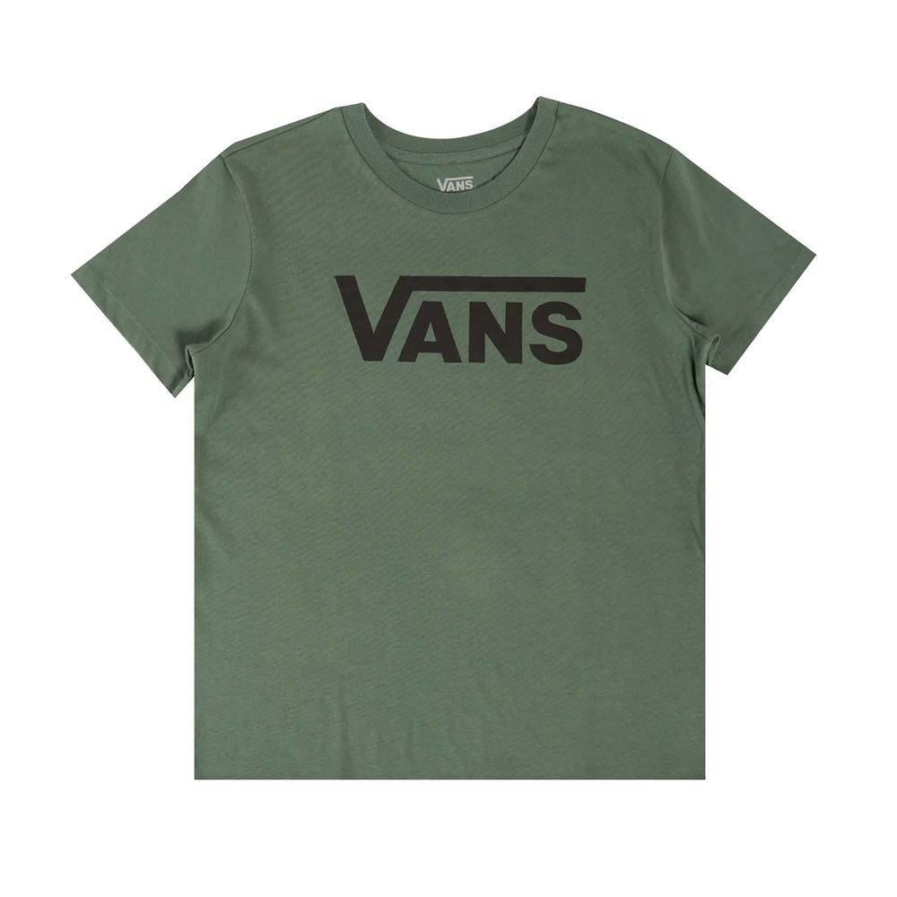 Camiseta-Manga-Corta-Verde-Flying-V-Crew-Tee-Mujer-Vans