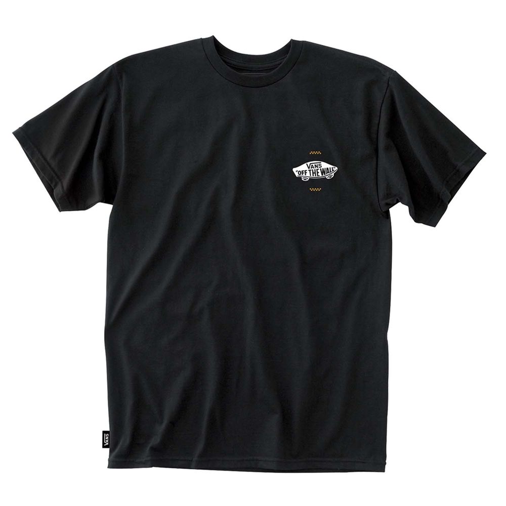 Camiseta-De-Algodon-Negra-Off-The-Wall-Logo-Back-Hombre-Vans