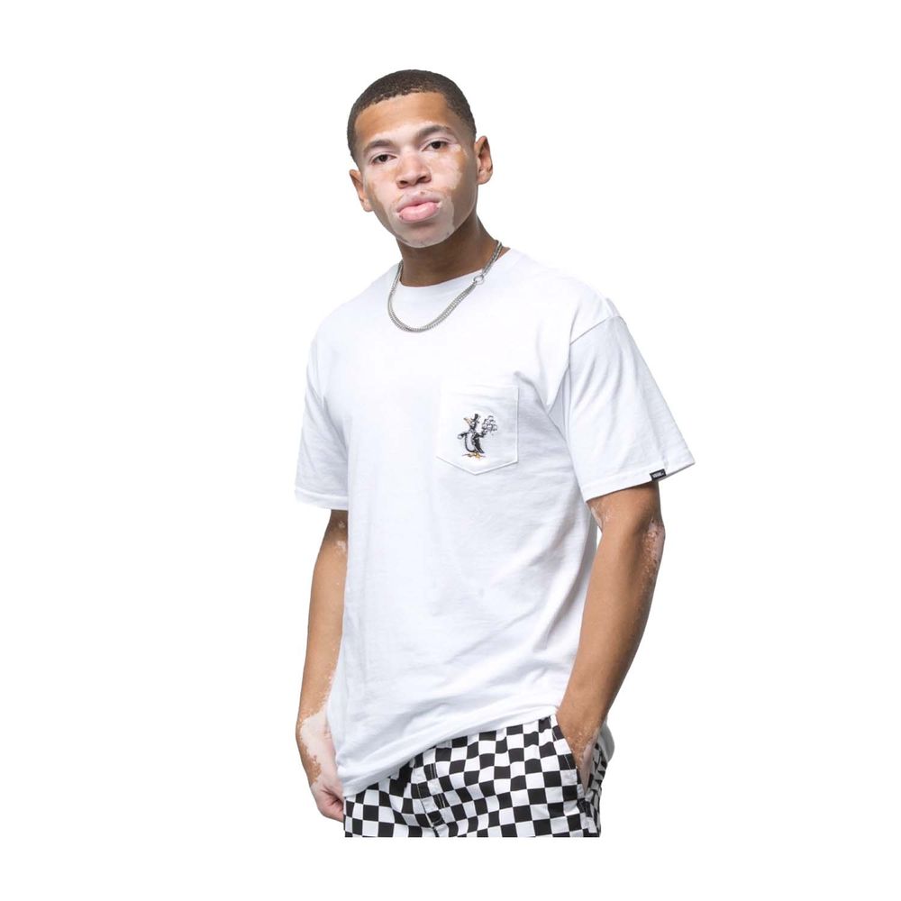 Camiseta-De-Algodon-Blanca-Checkerboard-Research-Hombre-Vans
