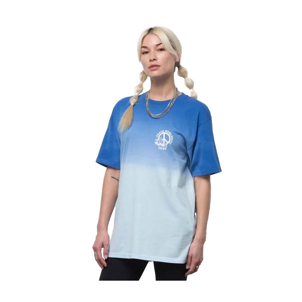 Camiseta-Manga-Corta-Azul-Peace-Worldwide-Ss-Tee-Hombre-Vans