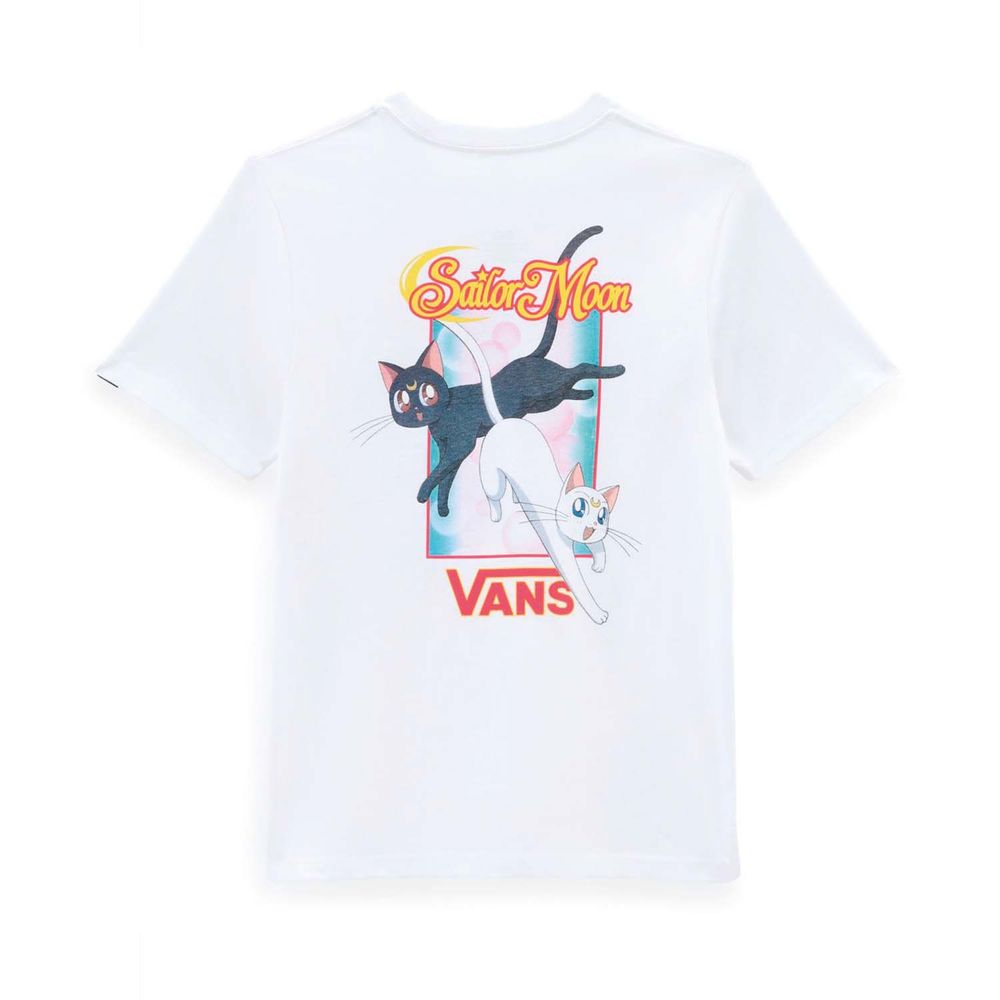 Camiseta-Manga-Corta-Blanca-Graphic-Sailor-Moon-Niños-Vans