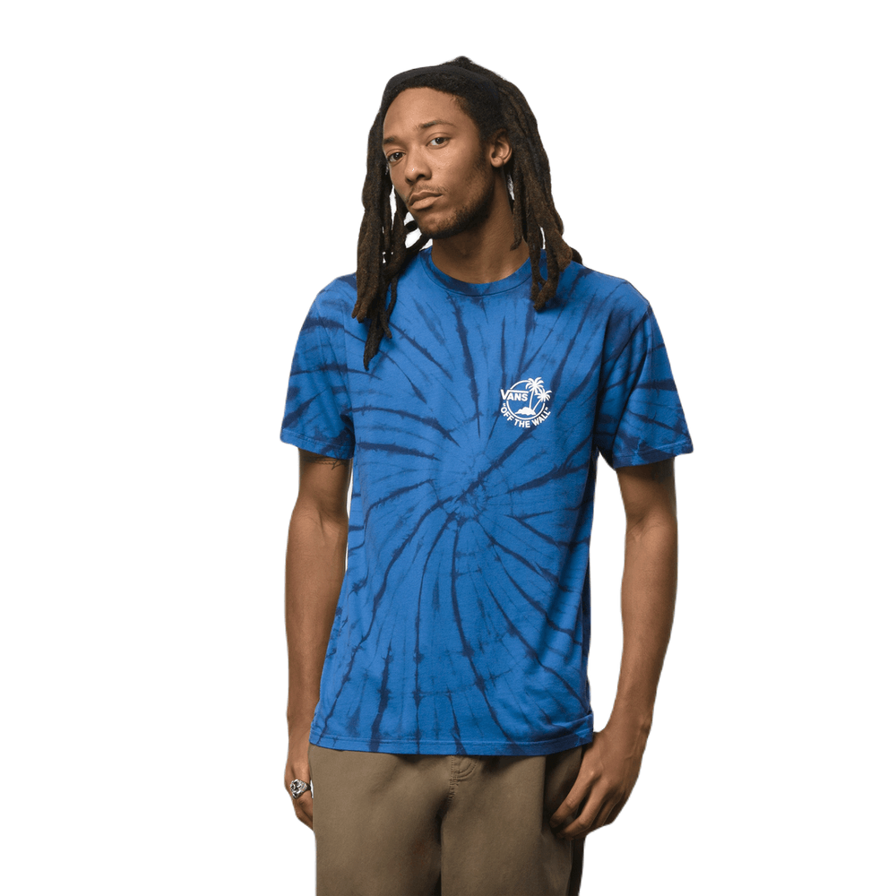 Camiseta-De-Algodon-Azul-Mini-Dual-Palm-Tie-Dye-Hombre