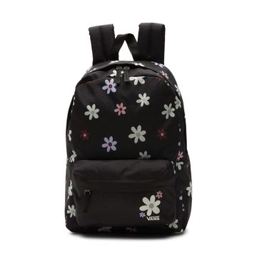 Morral-Bolsillo-Portatil-Negro-Realm-Backpack-Niñas-Vans