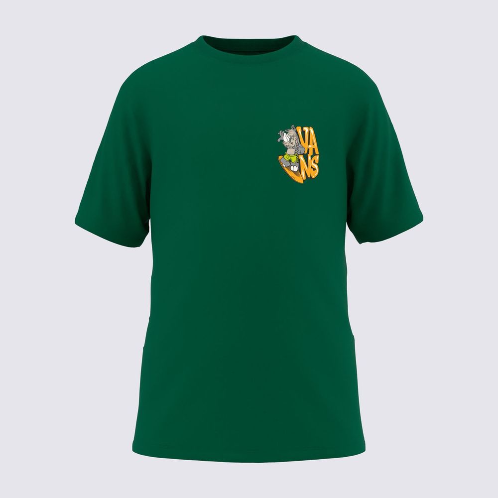 Camiseta-Manga-Corta-Verde-Rhino-Surf-Ss-Niños-Vans