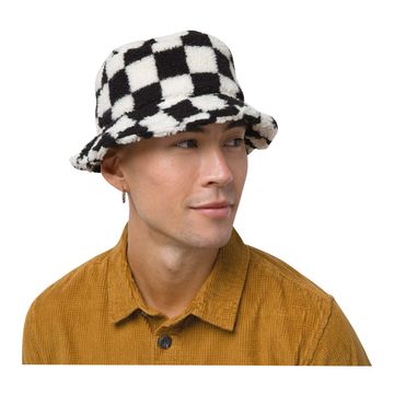 Gorro-Pesquero-Blanco-Check-Bucket-Hombre-Vans