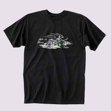 Camiseta-De-Algodon-Negra-Save-Our-Planet-Vans-Hombre-Vans