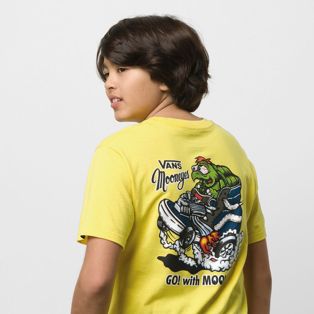 Camiseta-Manga-Corta-Amarilla-Boys-Mooneyes-Tee-Niños-Vans