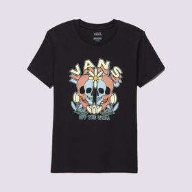 Camiseta-Manga-Corta-Negra-Skull-Split-Bff-Mujer-Vans