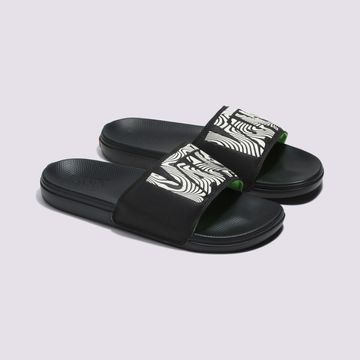 Sandalias-Surf-Negras-La-Costa-Slide-On-Hombre-Vans