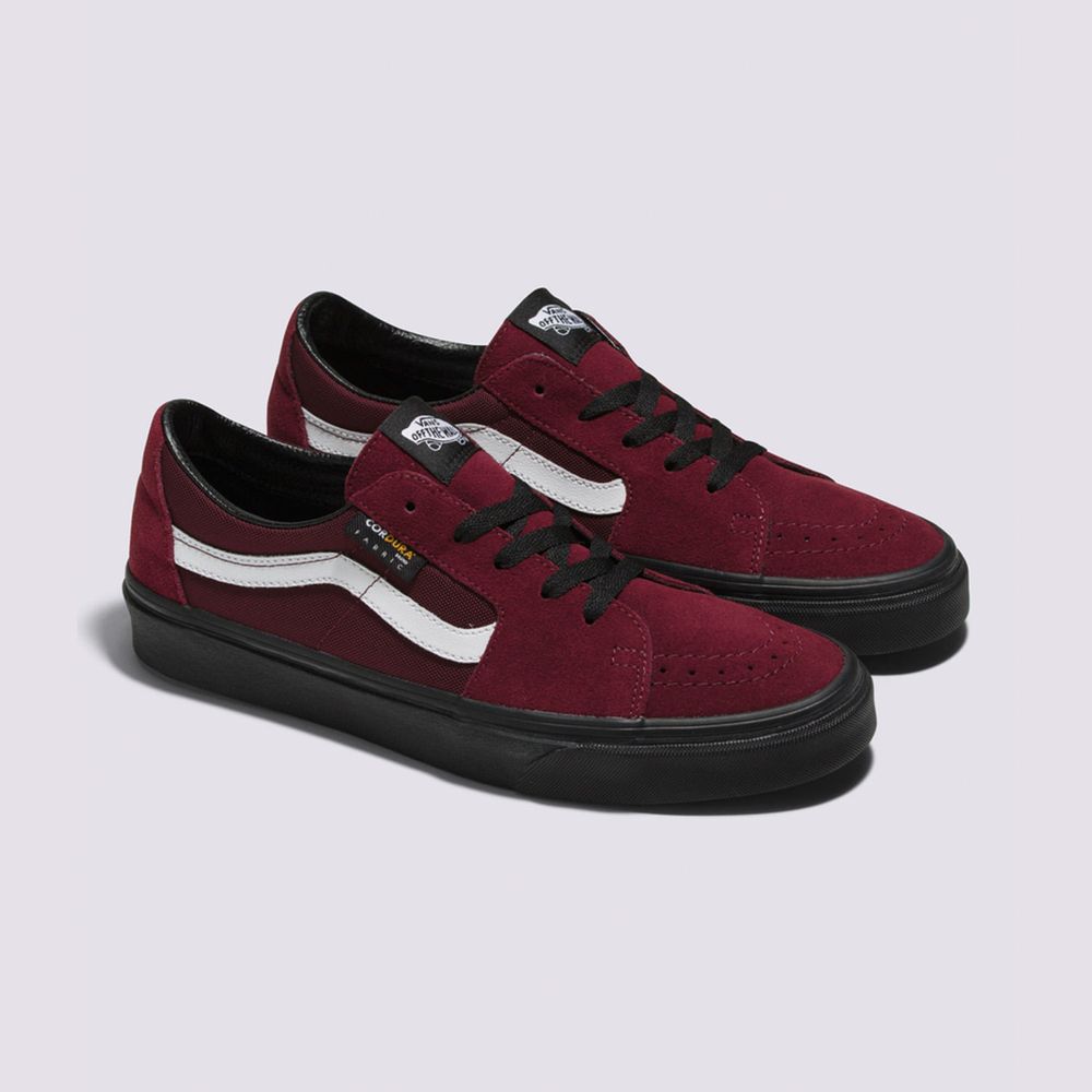 Tenis-Clasicos-Vinotinto-Sk8-Low-Cordura-Vans