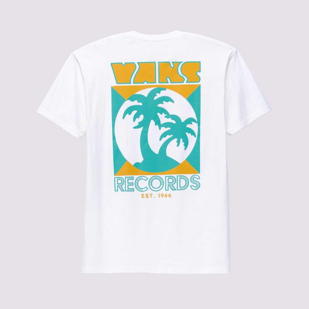 Camiseta-Manga-Corta-Blanca-Records-Ss-Tee-Hombre-Vans
