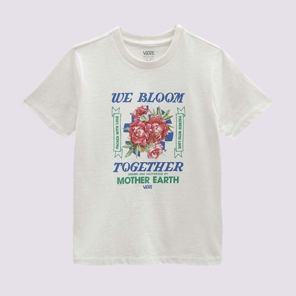 Camiseta-Manga-Corta-Blanca-Eco-Positivity-Niñas-Vans