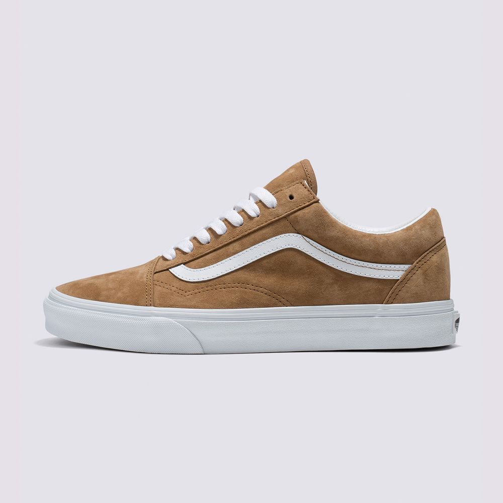 Tenis-Clasicos-De-Gamuza-Marrones-Old-Skool-Vans