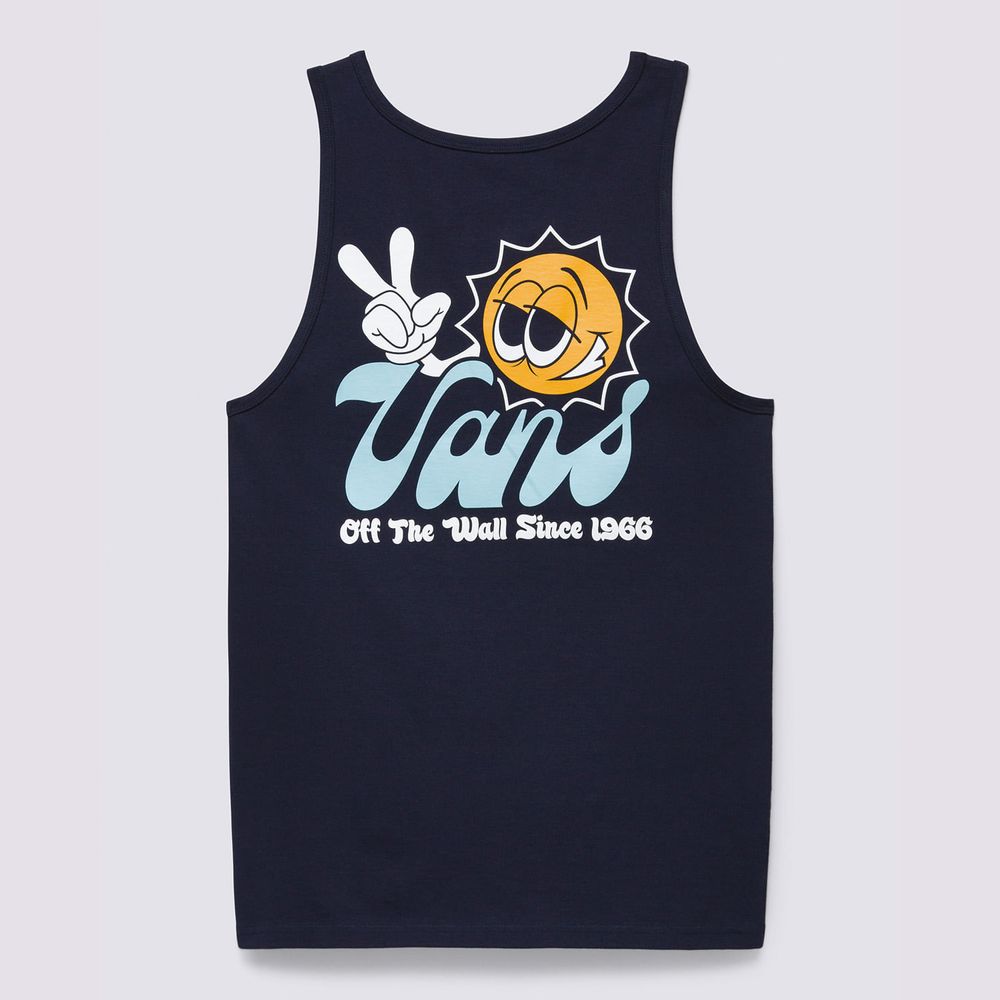 Compra Camiseta Manga Sisa Azul Sunny Daze Tank Hombre en Vans Colombia