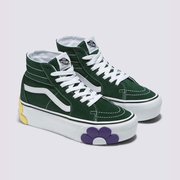 Vans cheap platform verde