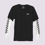 Camiseta-Manga-Larga-Negra-Long-Check-Twofer-Boys-Niños-Vans