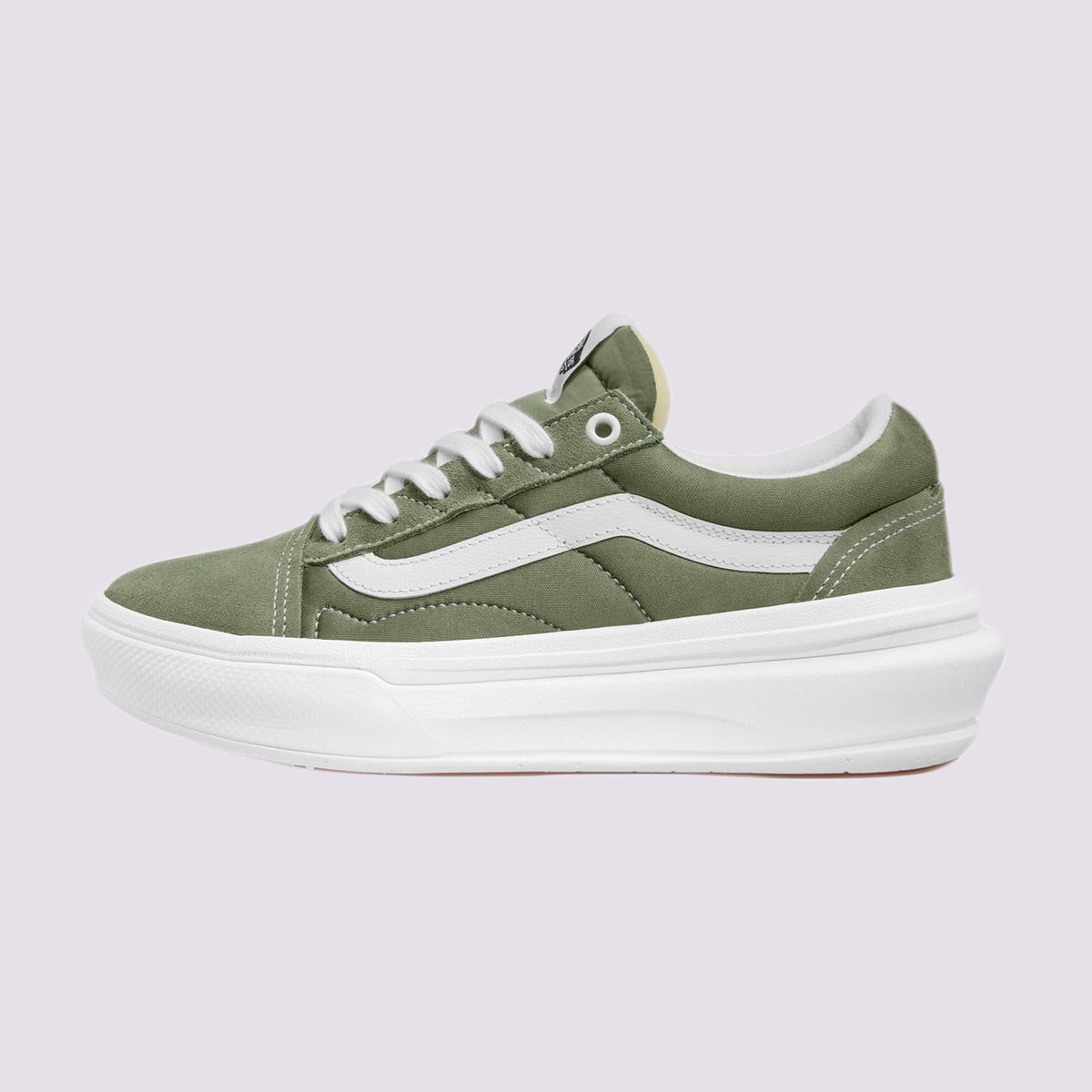 Tenis vans 2025 gris con verde