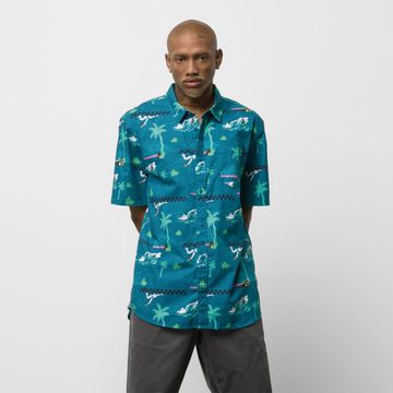 Camiseta-Manga-Corta-Azul-Vtcs-2022-Ss-Woven-Shir-Hombre-Vans
