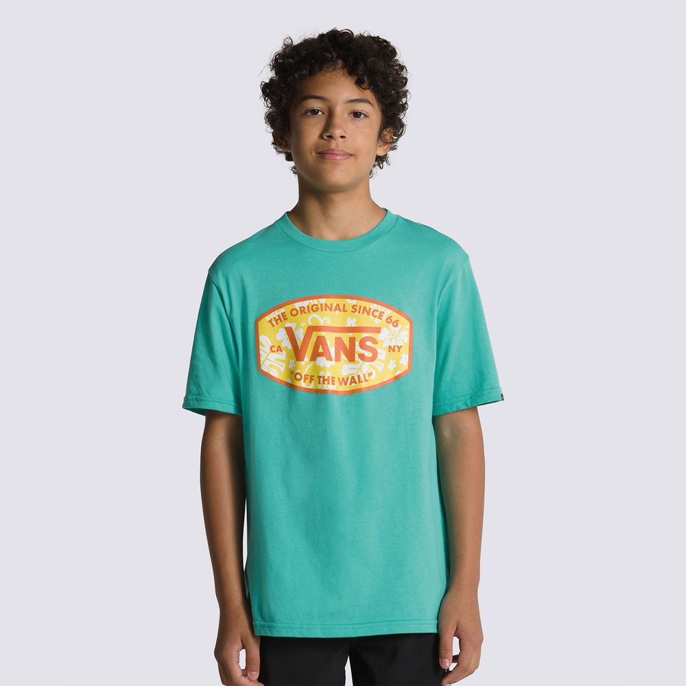 Camiseta-Manga-Corta-Verde-Always-Aloha-Ss-Niños-Vans