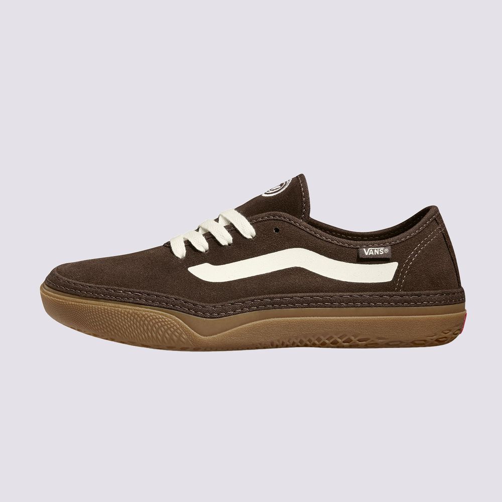 Tenis-Surf-De-Gamuza-Marron-Circle-Vee-Se-Vans