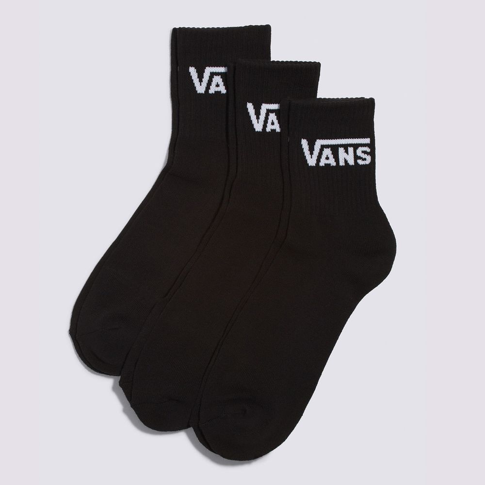Medias-Clasicas-Negras-Classic-Half-Crew-Hombre-Vans