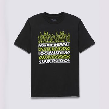 Camiseta-Manga-Corta-Negra-Neon-Flames-Ss-Niños-Vans