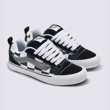 Tenis-Clasicos-Negros-Knu-Skool-Checkerboard-Vans