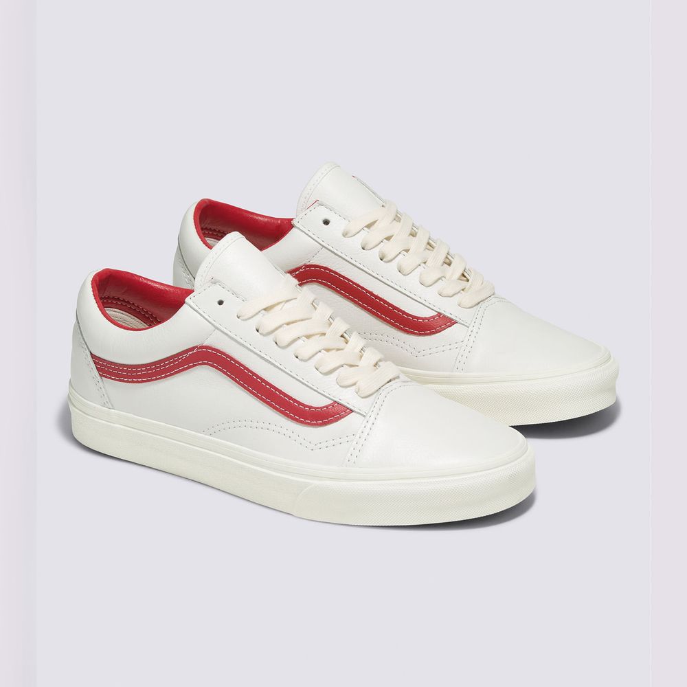 Tenis-Clasicos-Blancos-Old-Skool-Vintage-Leather-Vans