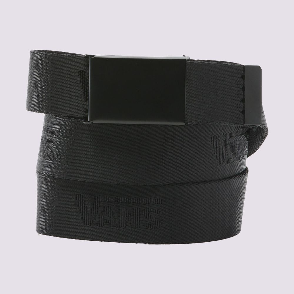 Cinturon-Ajustable-Negro-Off-The-Wall-Web-Belt-Hombre-Vans