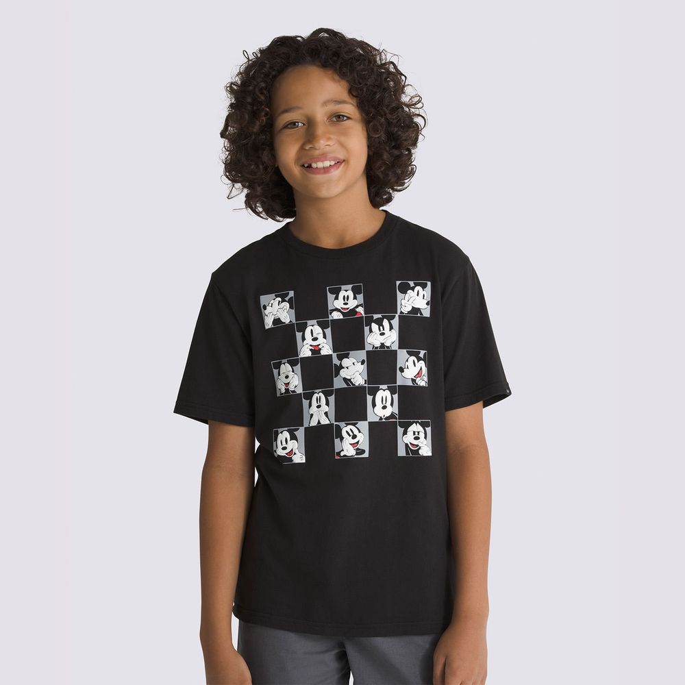 Camiseta-Manga-Corta-Negra-Snapshot-Ss-Tee-Disney-Niños-Vans