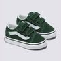 Tenis-Clasicos-De-Velcro-Verdes-Old-Skool-V-Niños-Vans-Talla--10M